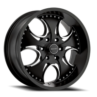 KMC Venom 24x9.5" 5x120.65mm 72.56mm CB +12mm Matte Black