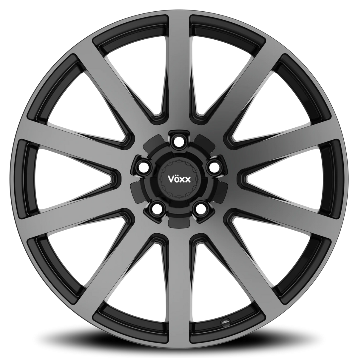 Voxx Wheel Vento 20x9 +35 5x114.3mm 74.1mm Gloss Black Dark Tint Face