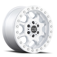 Black Rhino Venture 17x8" 6x130mm 84.1mm CB +38mm Gloss Silver Machined Face