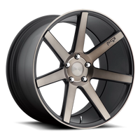Niche Verona 19x8.5" 5x114.3mm 72.6mm CB +35mm Matte Black Machined-Dark Tint