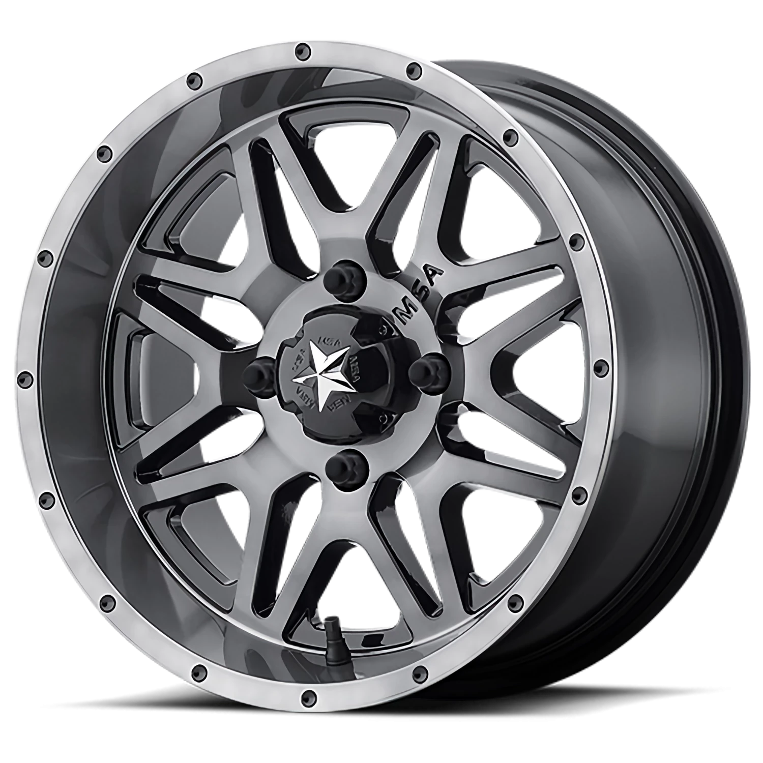 MSA Vibe 14x7" 4x110mm 86mm CB 0mm Dark Tint