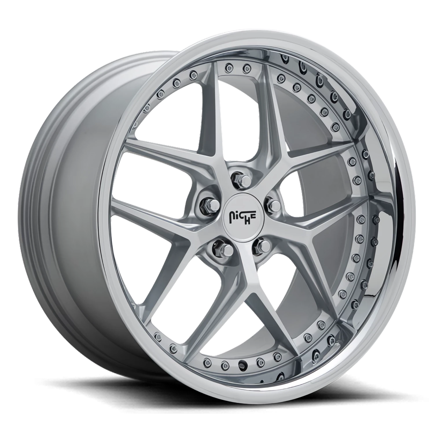 Niche Vice 20x9" 5x114.3mm 72.56mm CB +35mm Matte Silver