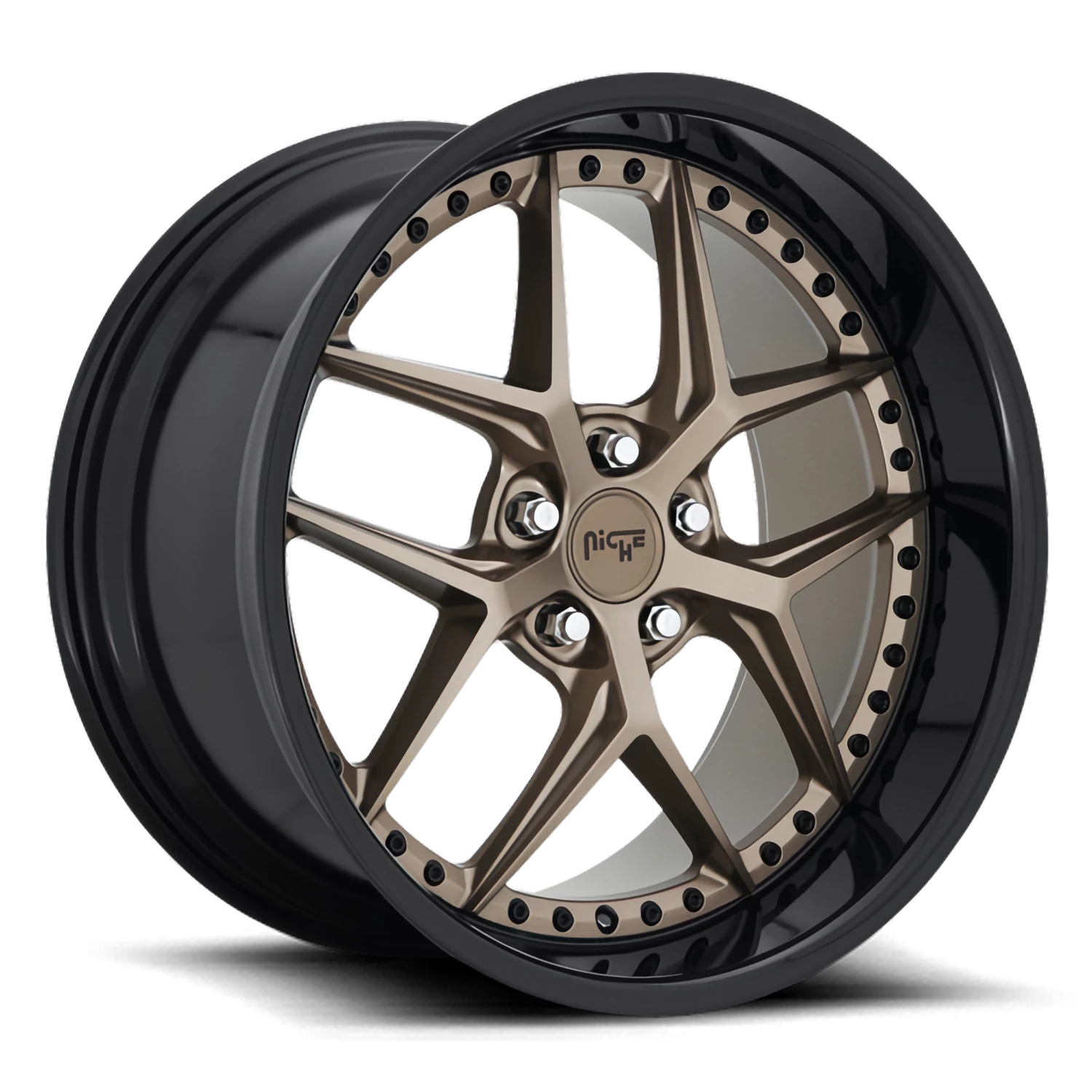 Niche Vice 20x10.5" 5x114.3mm 72.56mm CB +40mm Matte Bronze Black