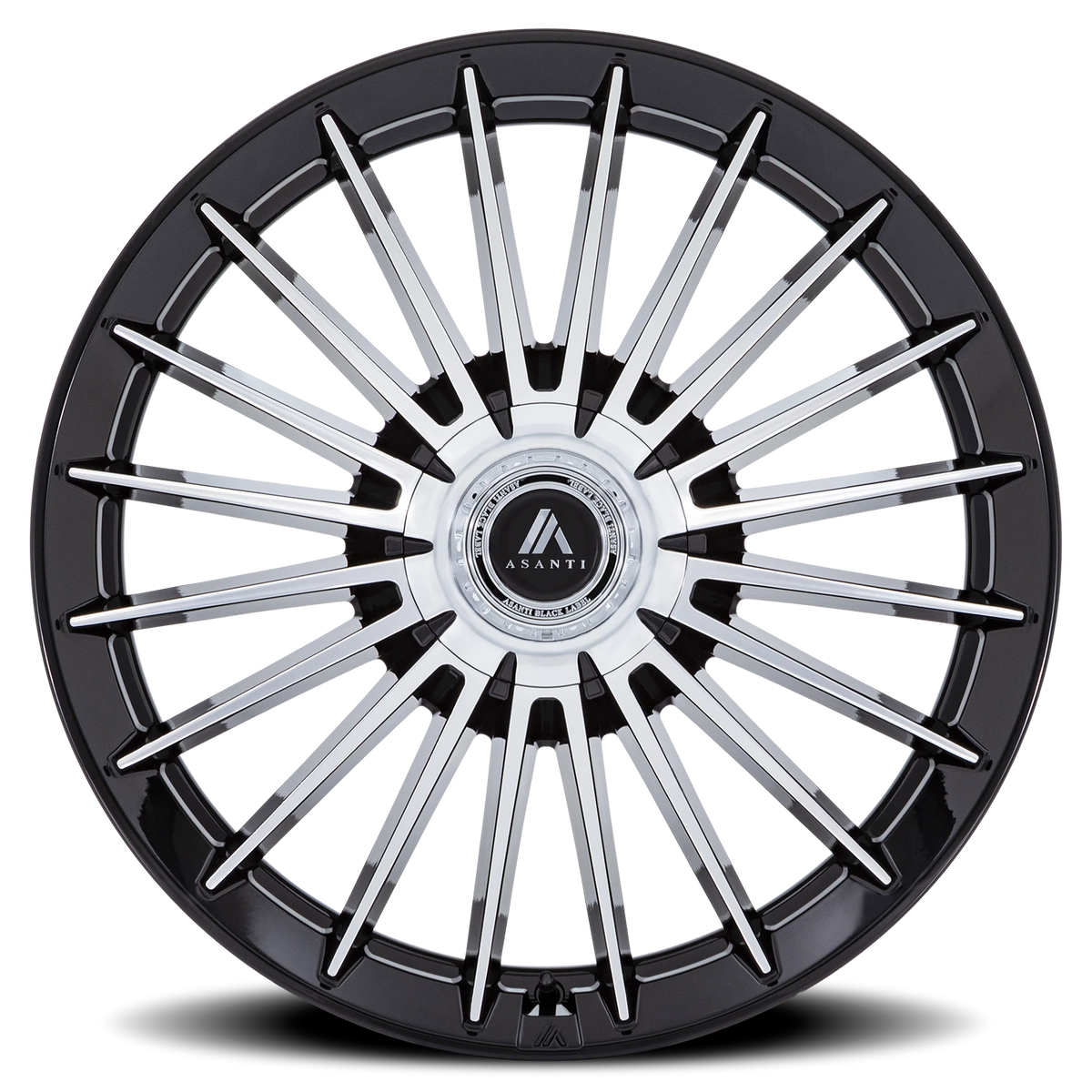 Asanti Black Label Viceroy 20x9 +35 5x112mm 72.56mm Gloss Black Machined Face