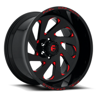 Fuel Vortex 20x10 -18 8x165.1mm 125.1mm Gloss Black Candy Red