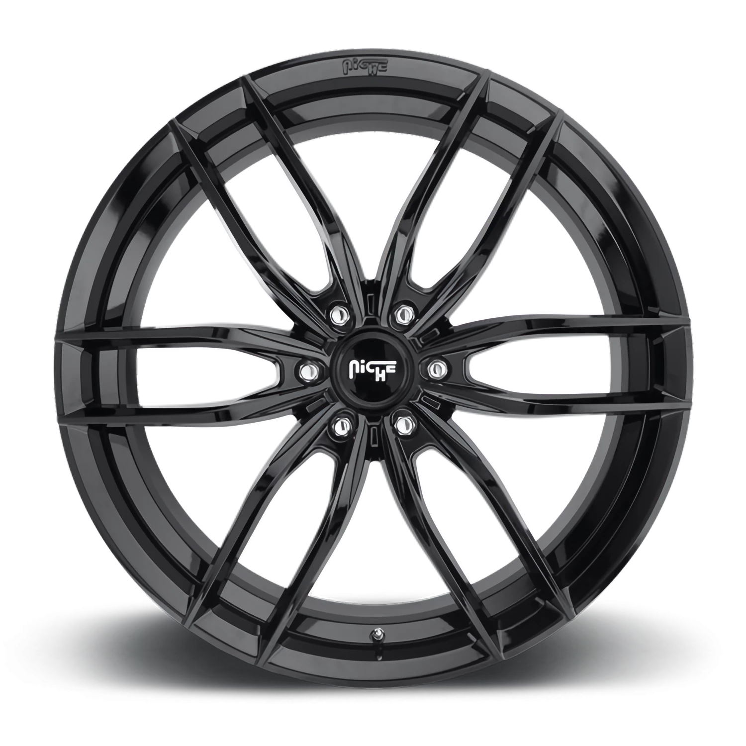 Niche Vosso 20x9" 6x135mm 87.1mm CB +20mm Gloss Black