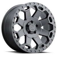 Black Rhino Warlord 18x8" 5x114.3mm 76mm CB +35mm Matte Gunmetal