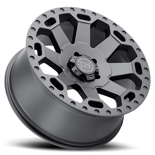 Black Rhino Warlord 18x8" 5x114.3mm 76mm CB +35mm Matte Gunmetal