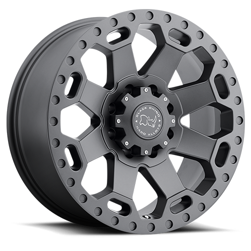 Black Rhino Warlord 18x9" 8x180mm 125.1mm CB -12mm Matte Gunmetal