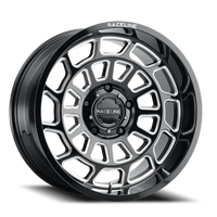 Raceline Warp 22x12" 8x170mm 125.2mm CB -44mm Gloss Black Milled