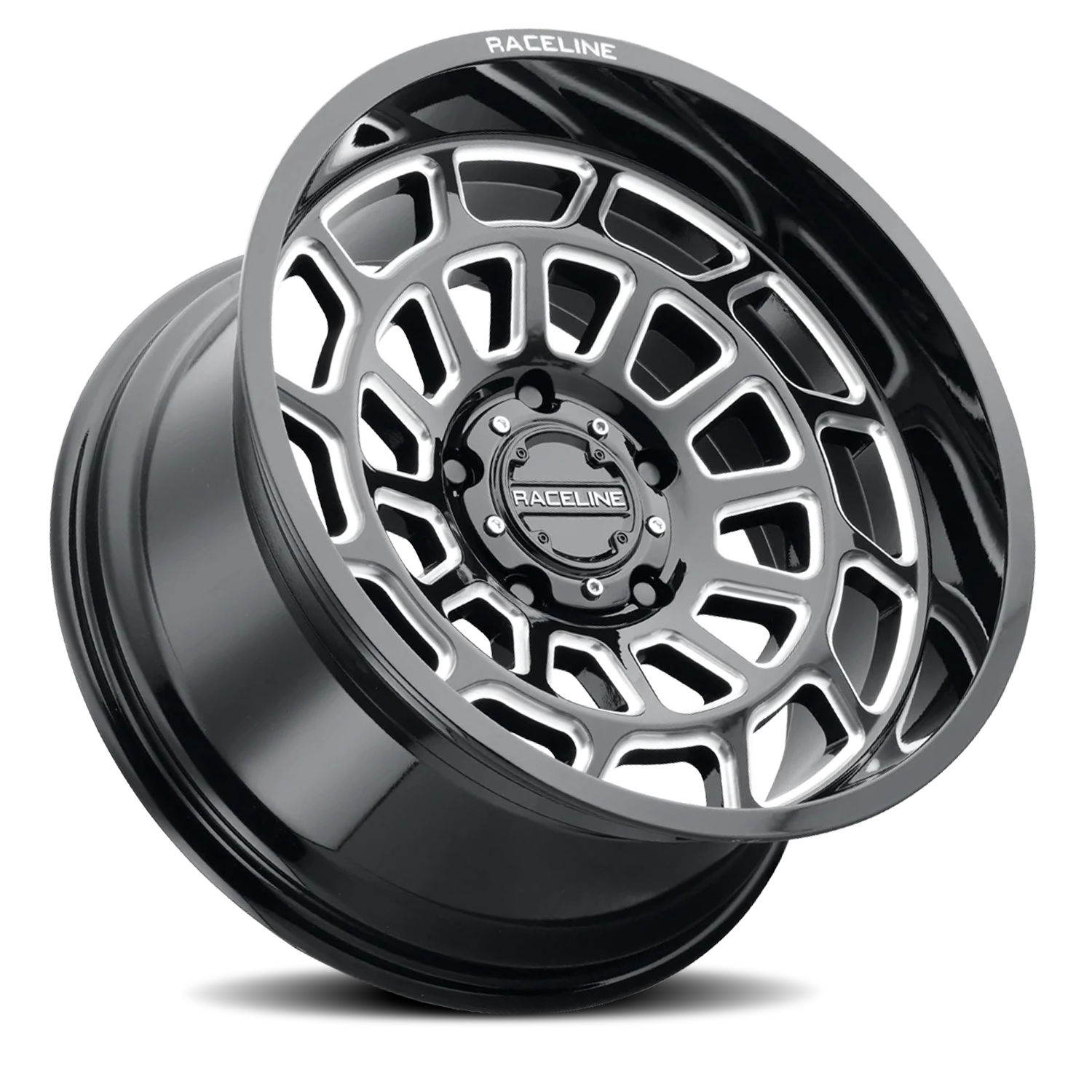 Raceline Warp 22x12" 8x170mm 125.2mm CB -44mm Gloss Black Milled