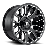 Fuel Warrior 20x9 +1 8x165.1mm 125.2mm Gloss Black Milled