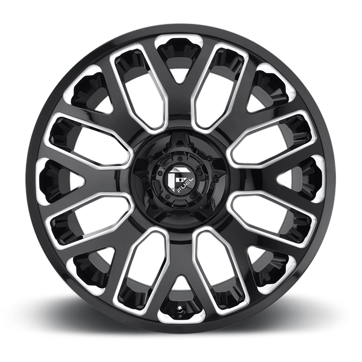 Fuel Warrior 20x9 +1 8x165.1mm 125.2mm Gloss Black Milled