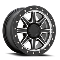 Black Rhino Webb UTV 14x7" 4x137mm 106.1mm CB +51mm Gloss Black Machined Face