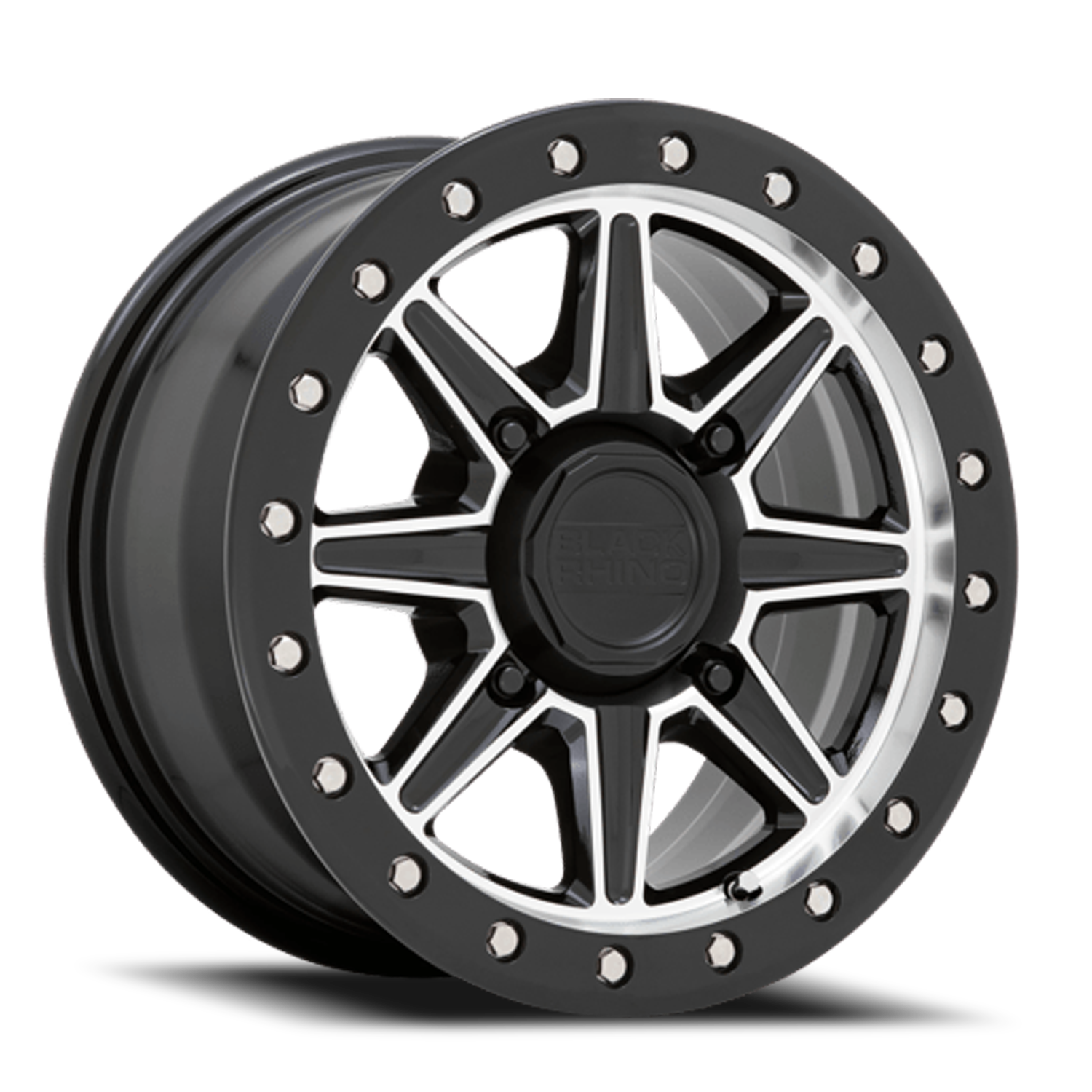 Black Rhino Webb UTV 14x7" 4x137mm 106.1mm CB +36mm Gloss Black Machined Face