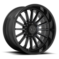 XD Series Whiplash 20x9" 6x135mm 87.1mm CB 0mm Gloss Black Gray Tint