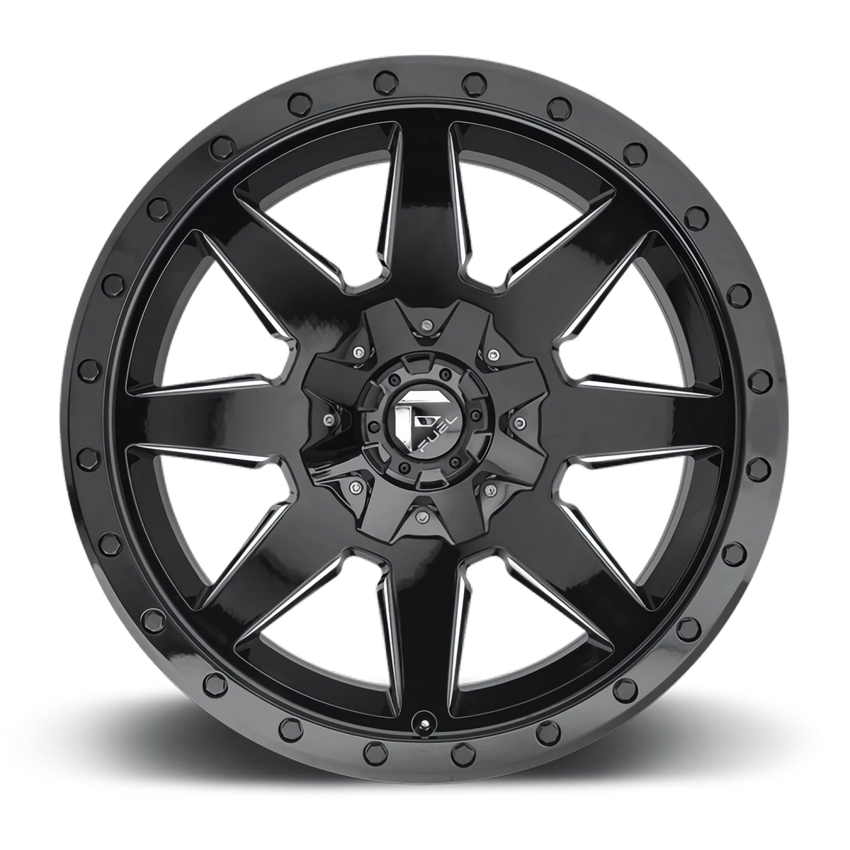Fuel Wildcat 17x9 +1 6x135mm 106.3mm Gloss Black Milled