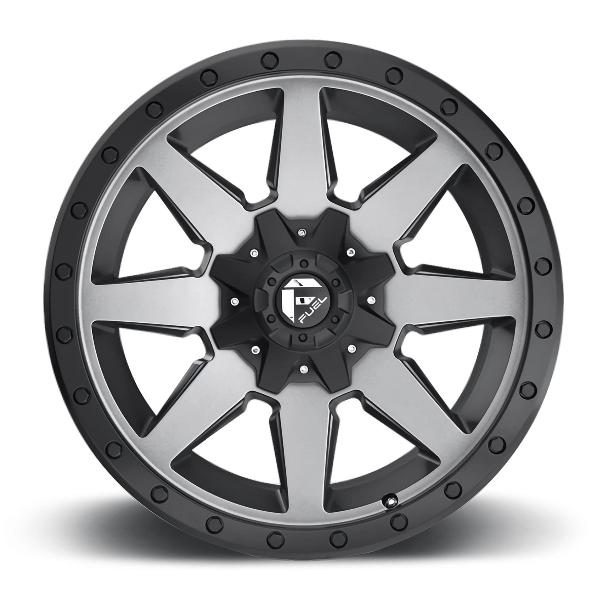 Fuel Wildcat 20x9 +1 6x135mm 106.3mm Anthracite Black Bead Ring