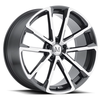 Mandrus Wolf 22x10.5" 5x130mm 84.1mm CB +35mm Gloss Gunmetal Mirror Cut Face