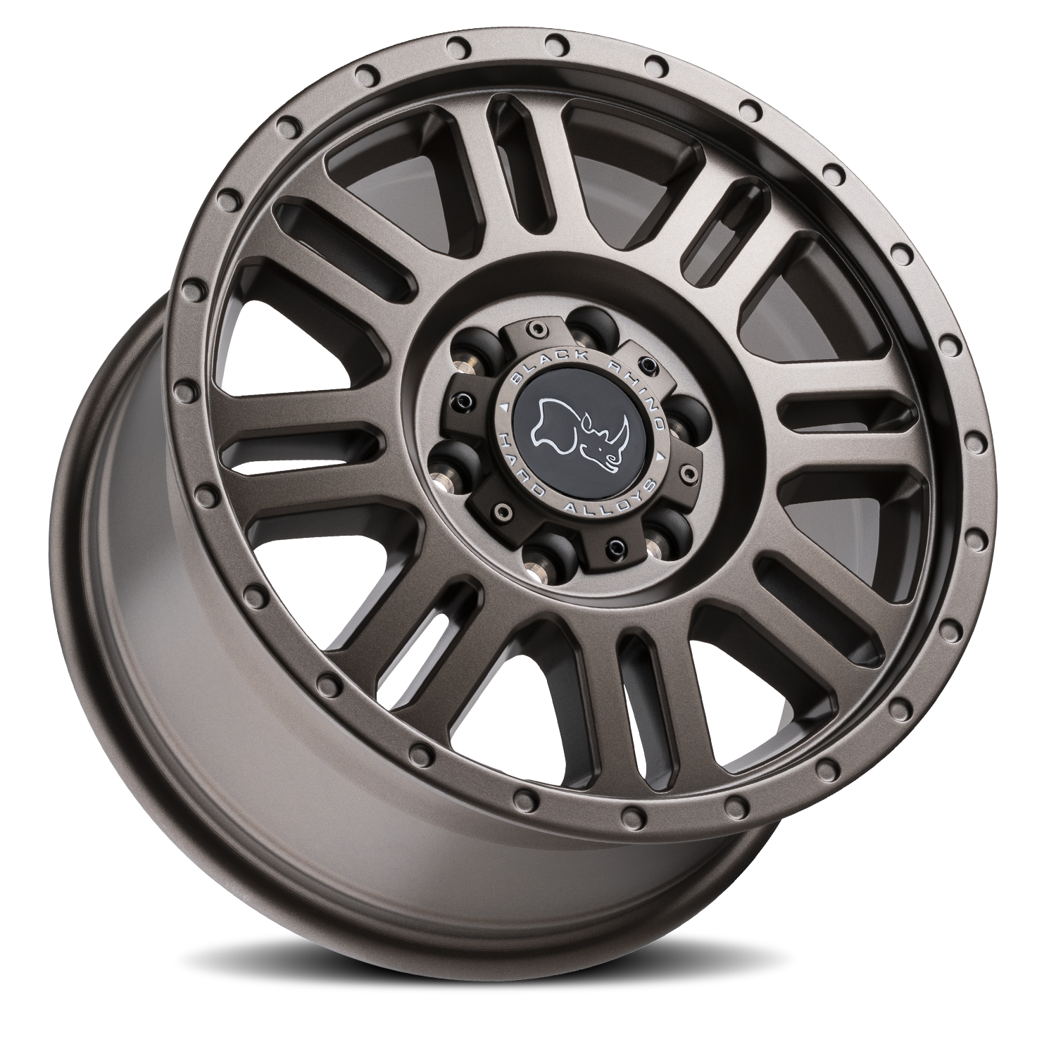 Black Rhino Yellowstone 18x8" 5x160mm 65.1mm CB +48mm Matte Bronze