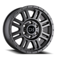 Black Rhino Yellowstone 17x8" 5x130mm 78.1mm CB +45mm Matte Gunmetal