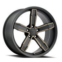Factory Reproductions Z10 20x10" 5x120mm 66.9mm CB +20mm Satin Black Machined Face-Clear Bronze