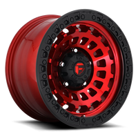 Fuel Zephyr 17x9" 5x127mm 71.6mm CB -12mm Candy Red Matte Black Ring