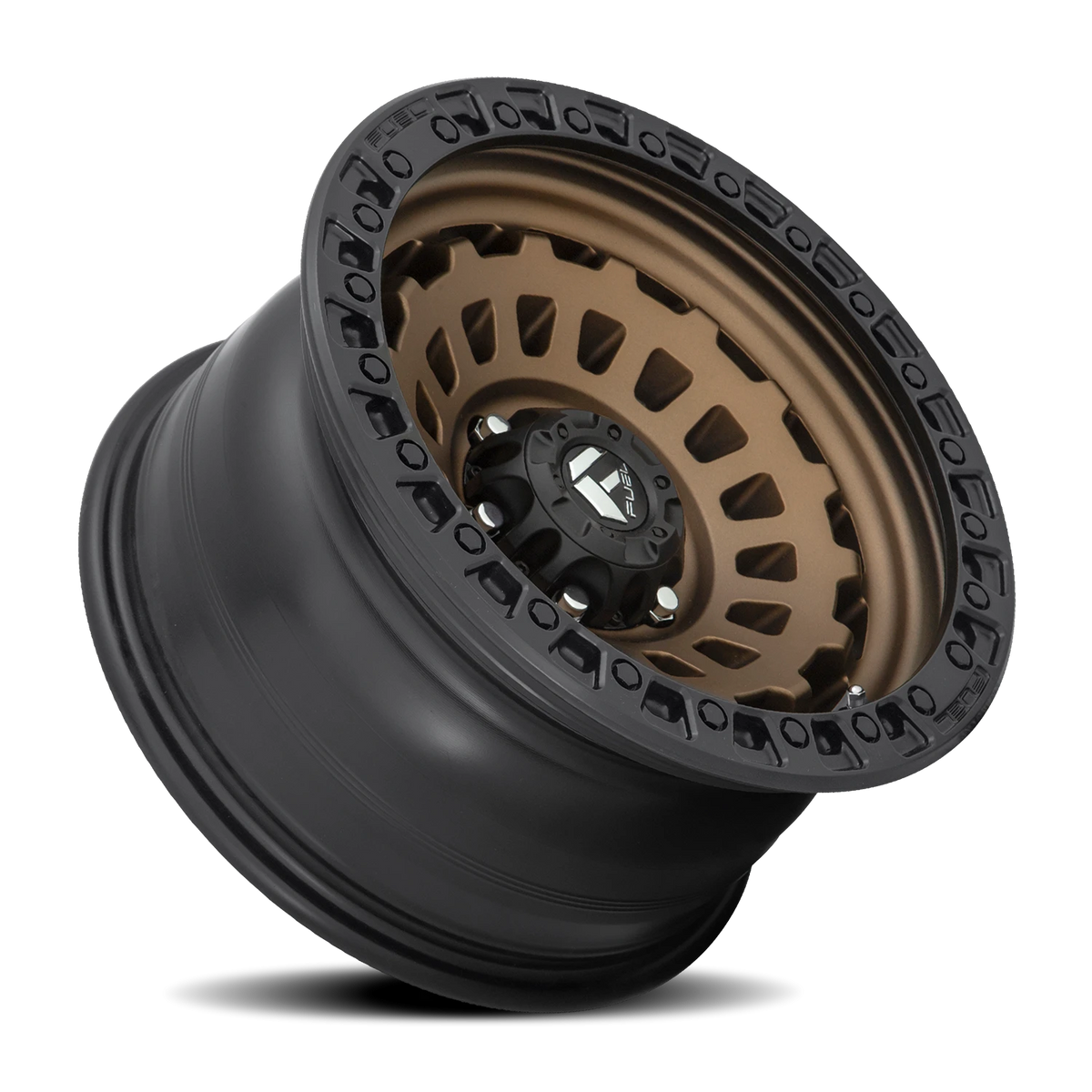 Fuel Zephyr 17x9 +1 6x139.7mm 106.1mm Matte Bronze Black Bead Ring