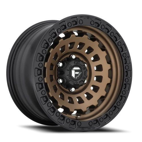 Fuel Zephyr 17x9 -12 8x170mm 125.1mm Matte Bronze Black Bead Ring