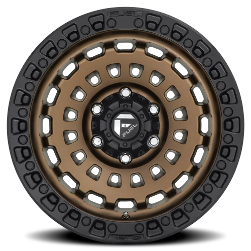 Fuel Zephyr 17x9 -12 8x170mm 125.1mm Matte Bronze Black Bead Ring