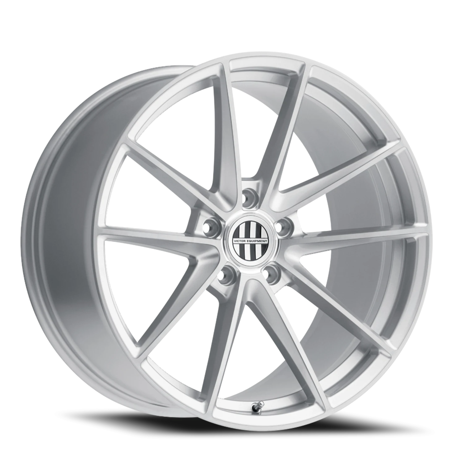 Victor Equipment Zuffen 20x10" 5x130mm 71.6mm CB +50mm Silver Brushed Face