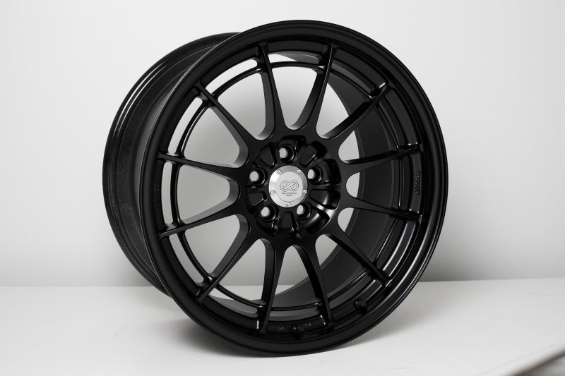 Enkei NT03+M 18x9.5 5x100 40mm Offset Black Wheel (Min Order Qty 40)-Wheels - Cast-Enkei-