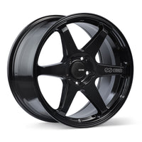 Enkei T6R 18x9.5 38mm Offset 5x114.3 Bolt Pattern 72.6 Bore Gloss Black Wheel-Wheels - Cast-Enkei-