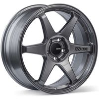 Enkei T6R 18x8 45mm Offset 5x112 Bolt Pattern 72.6 Bore Gloss Gunmetal Wheel-Wheels - Cast-Enkei-