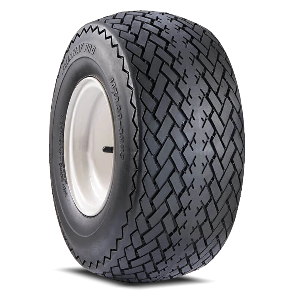 Carlstar Fairway Pro Tires 18X8.50-8 NHS B TL (8X7.00 4/4 Solid F266) Assembly(335251)