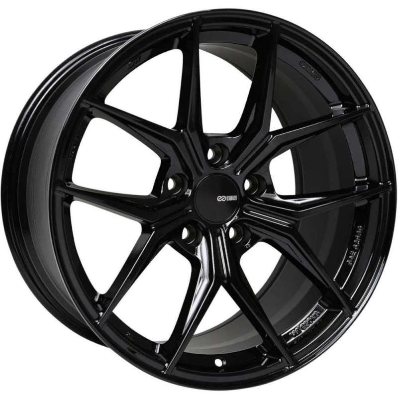 Enkei TSR-X 20x9.5 40mm Offset 5x114.3 BP Gloss Black Wheel-Wheels - Cast-Enkei-