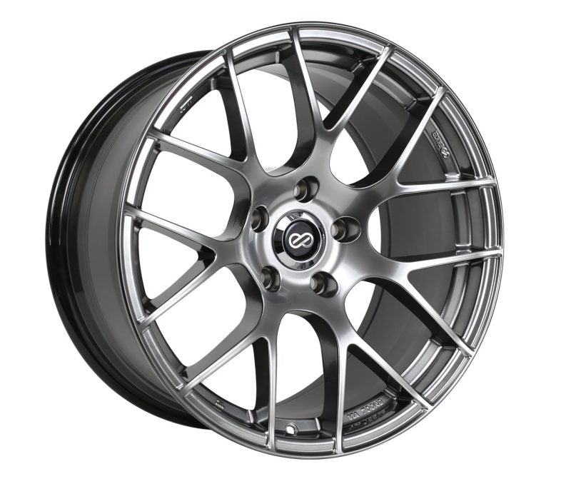 Enkei Raijin 18x8 40mm Offset 5x114.3 Bolt Pattern 72.6 Bore Dia Hyper Silver Wheel-Wheels - Cast-Enkei-
