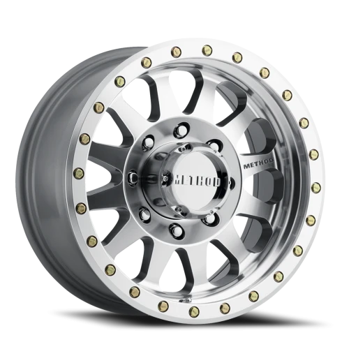 Method Double Standard MR304 17x8.5 +0 8x165.1mm 130.81mm Machined Clear Coat-Wheels-Method-