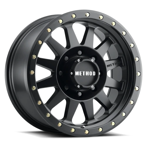 Method Double Standard MR304 17x8.5 +0 8x165.1mm 130.81mm Matte Black-Wheels-Method-