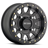 Method MR401 Beadlock UTV 15x7 +38 4x156mm 132mm Matte Black-Wheels-Method-