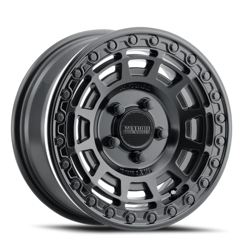 Method MR415 Beadlock UTV 15x7 +38 5x114.3mm 76mm Matte Black Gloss Black Ring-Wheels-Method-