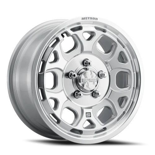 Method MR416 Bead Grip 15x7 +55 5x114.3mm 68mm Machined Silver Clear Coat-Wheels-Method-