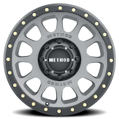 Method NV MR305 17x8.5 +0 8x165.1mm 130.81mm Titanium Matte Black Lip-Wheels-Method-