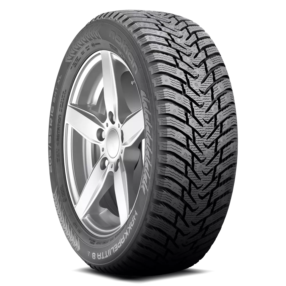 Nokian Hakkapeliitta 8 Tires 245/45R18 XL (Studded) Run Flat(TS31894)