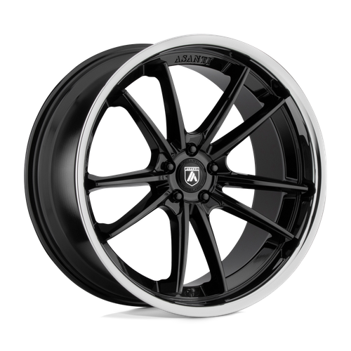 Asanti Wheels ABL-23 SIGMA - Gloss Black W/ Chrome Lip - Wheel Warehouse