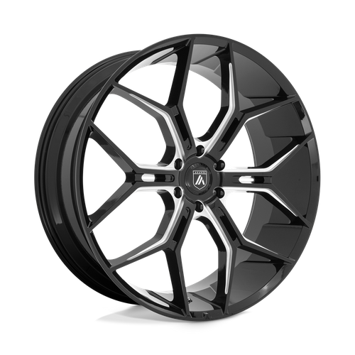 <b>Asanti Wheels</b> ABL-38 MONARCH TRUCK -<br> Gloss Black Milled
