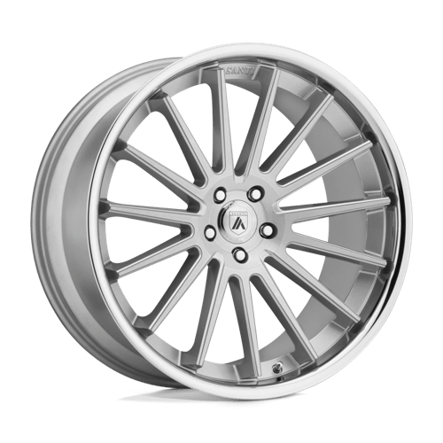 Asanti Wheels ABL-24 BETA - Brushed Silver W/ Chrome Lip - Wheel Warehouse