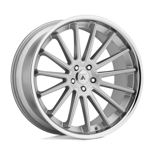 <b>Asanti Wheels</b> ABL-24 BETA -<br> Brushed Silver W/ Chrome Lip
