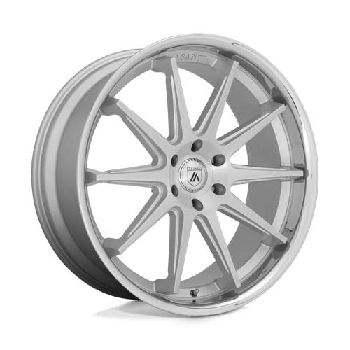 Asanti Wheels ABL-29 EMPEROR - Brushed Silver W/ Chrome Lip - Wheel Warehouse