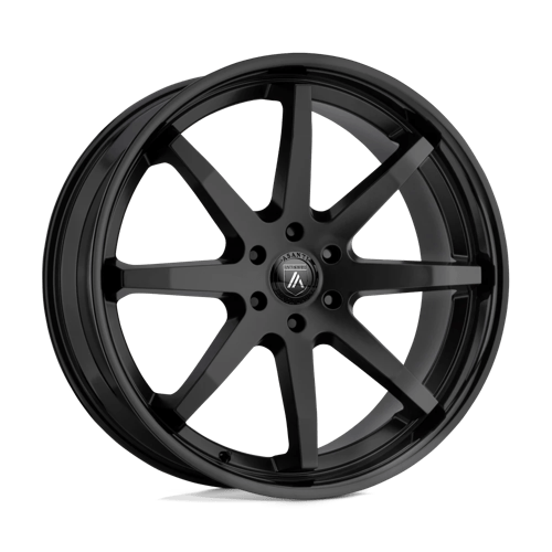 Asanti Wheels ABL-32 KAISER - Satin Black W/ Gloss Black Lip - Wheel Warehouse